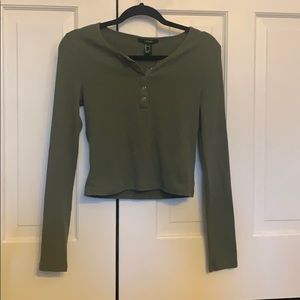 Green long sleeve shirt